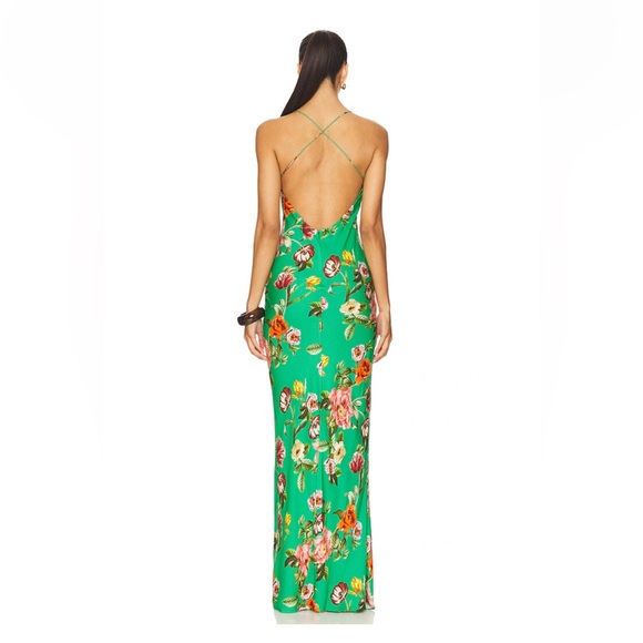 NWT! Alice + Olivia Loma Maxi Dress in Hamptons Floral open back. Women’s 6 - Picture 2 of 11
